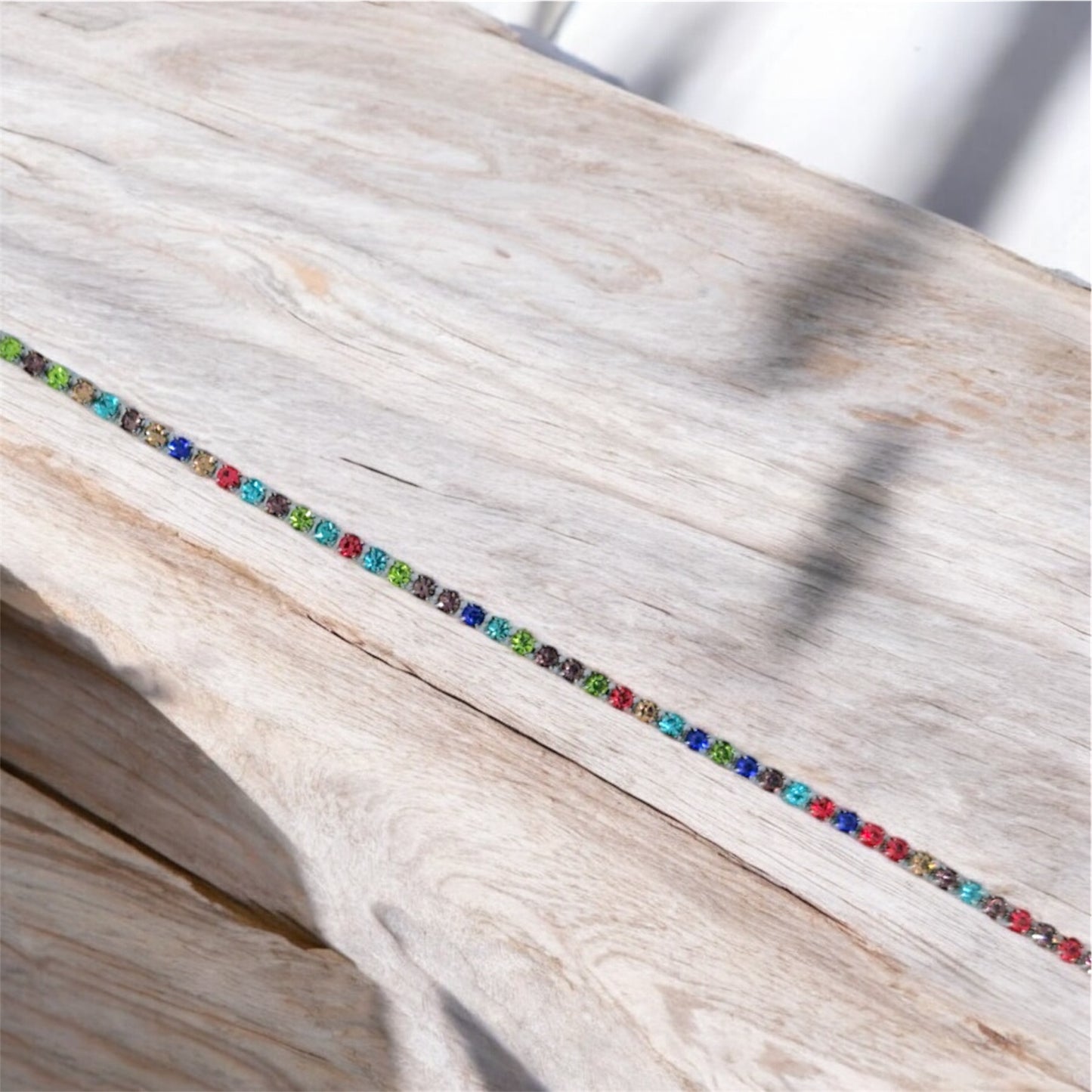 Bracciale tennis multicolor 2mm