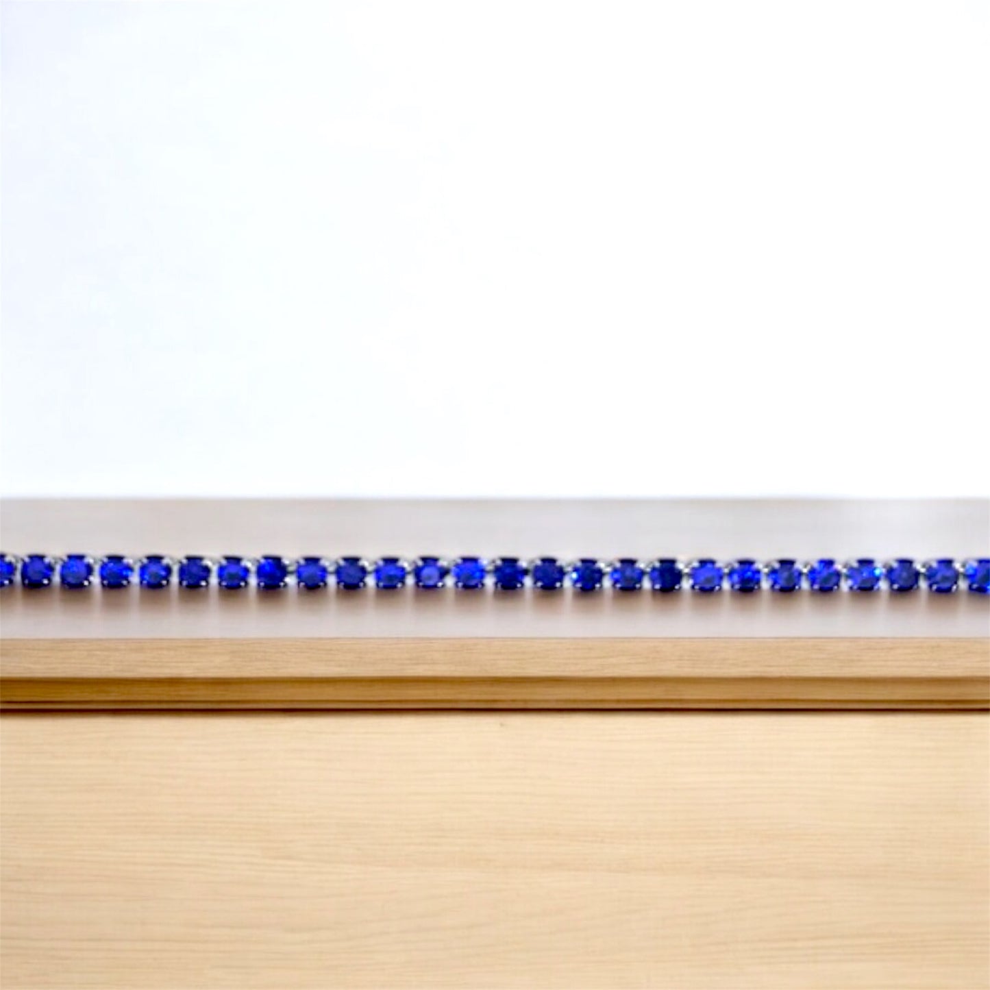 Bracciale tennis blu 2mm