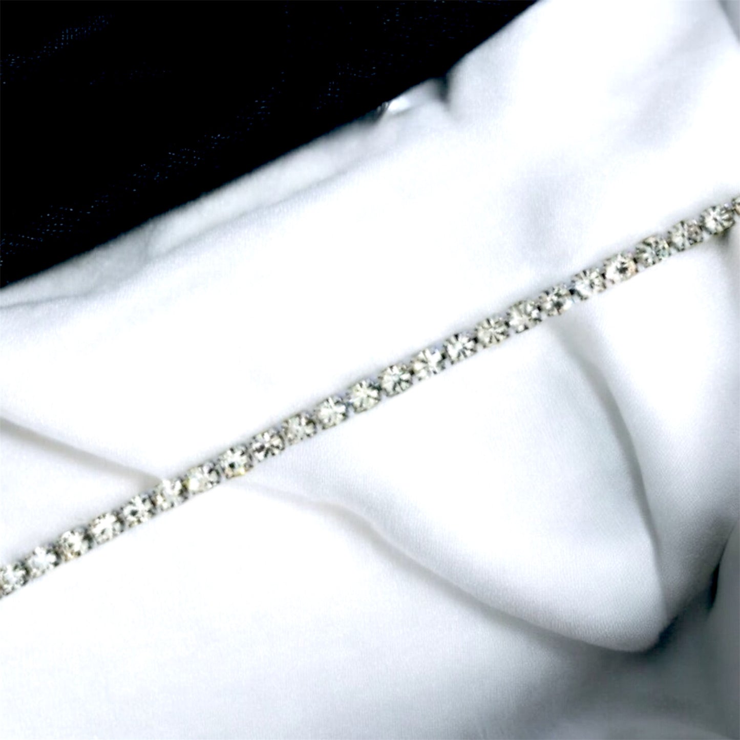Bracciale tennis bianco 2mm