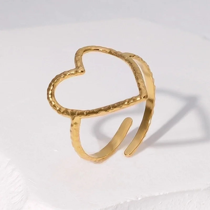 Anello gold cuore piccolo