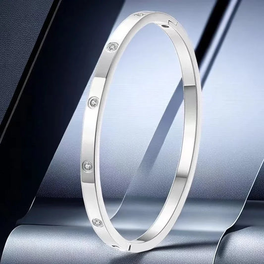 Bracciali rigidi con 10 strass