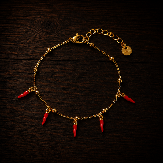 Bracciale Corni rossi