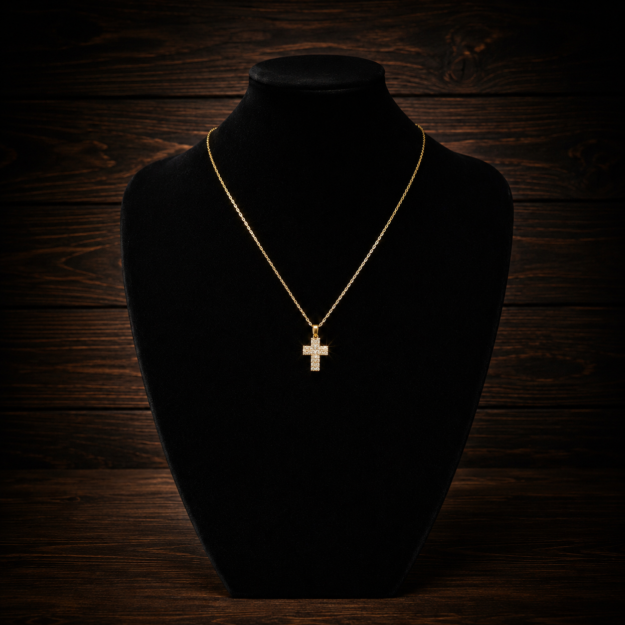 Collana croce luce