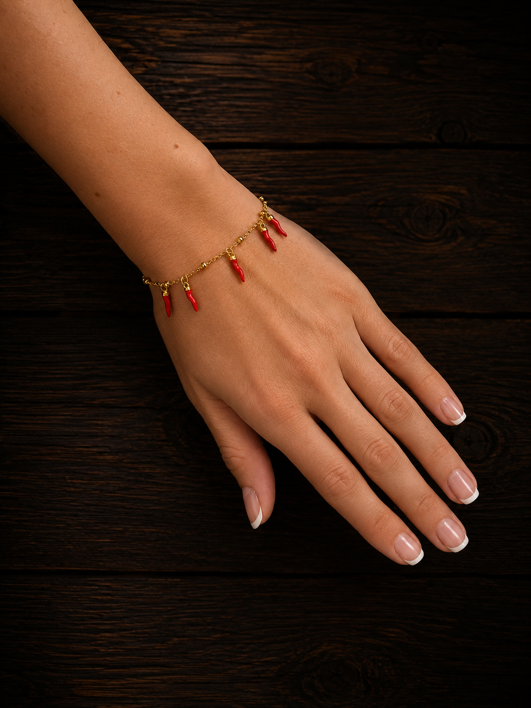 Bracciale Corni rossi
