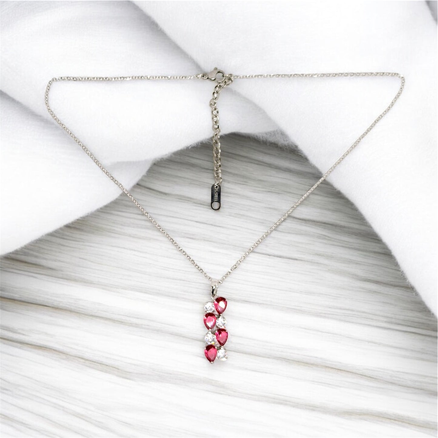 Collana con cristalli viola